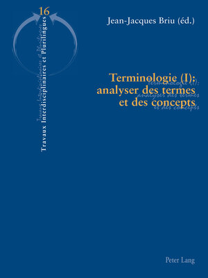 cover image of Terminologie (I)